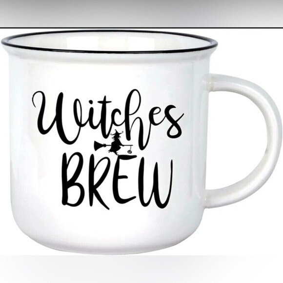 Halloween Witches Brew Coffee Mug Cup Gifts 11oz Ceramic White AZ.1